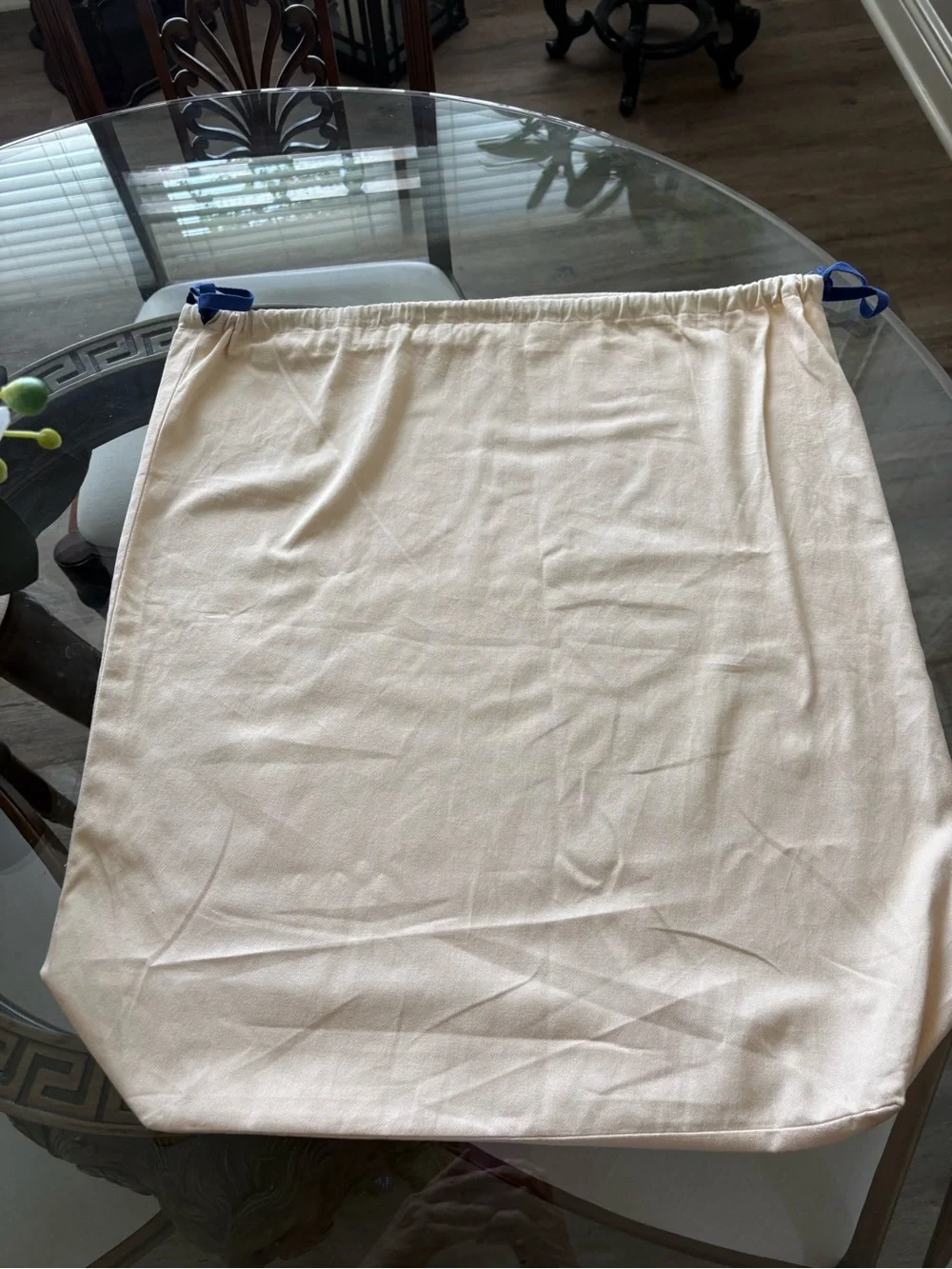 🤍🤍LOUIS VUITTON EXTRA LARGE PREMIUM COTTON DRAWSTRING DUST BAG!🤍🤍
